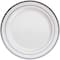7.5" Round Lunch Plates with Silver Trim by Celebrate It™, 10ct.